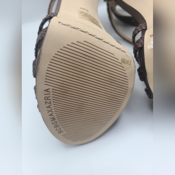 BCBG Maxazria Women's Tassle Strappy Open Toe Heel Shoe Size 5.5 - Picture 14 of 14